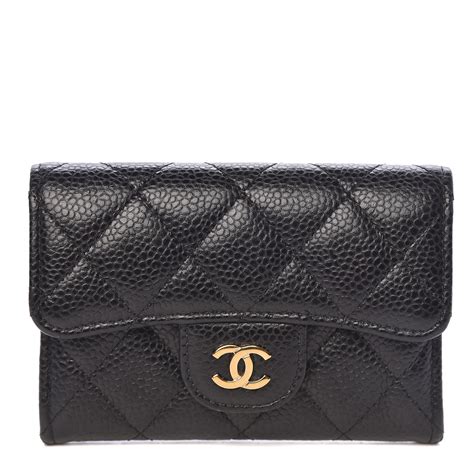 My 2021 Chanel Classic Flap Card Holder In Black Caviar